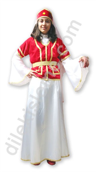 kafkas kız folklor kostumu