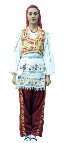 kırklareli kız folklor kostumu